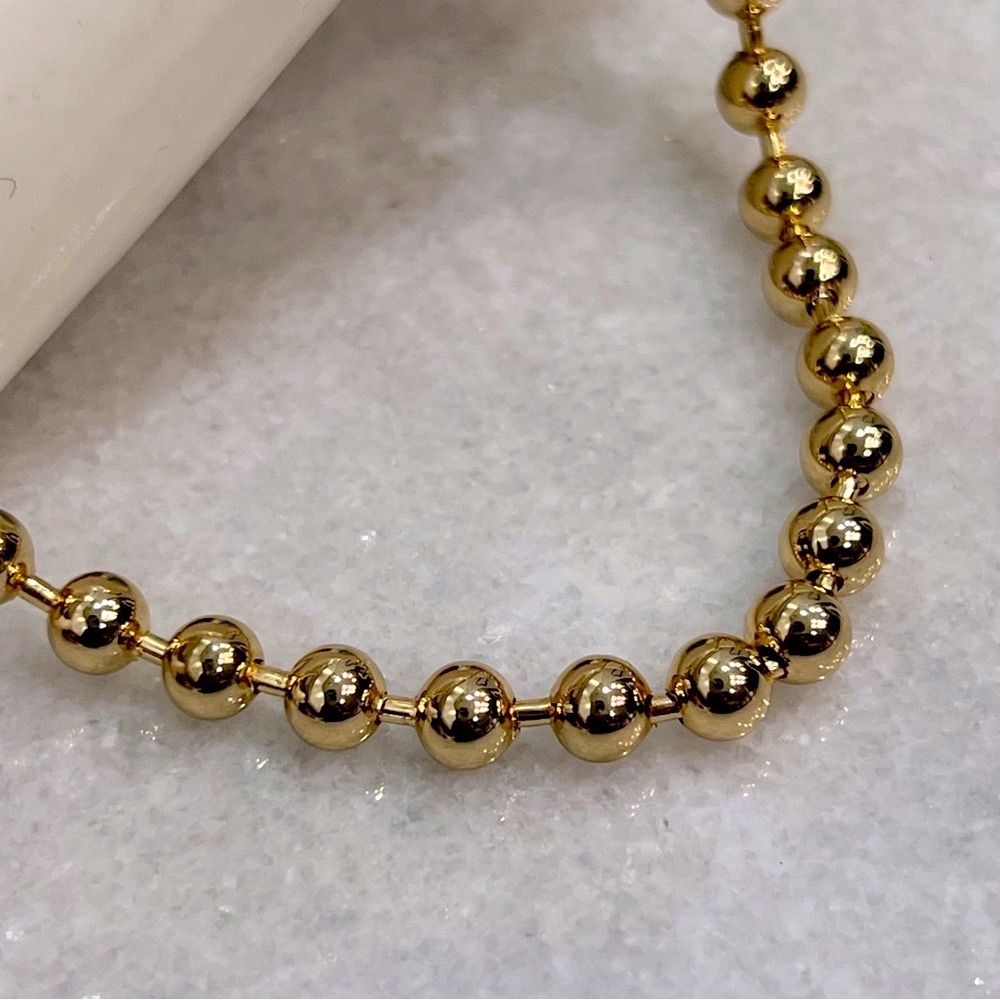 RJ Graziano Gold Ball Bead Necklace - Picture 3 of 9